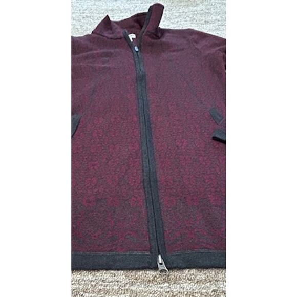 Artisan NY Womens Long Full Double Zipper Long Purple Gray Cardigan Size XS - Picture 8 of 9